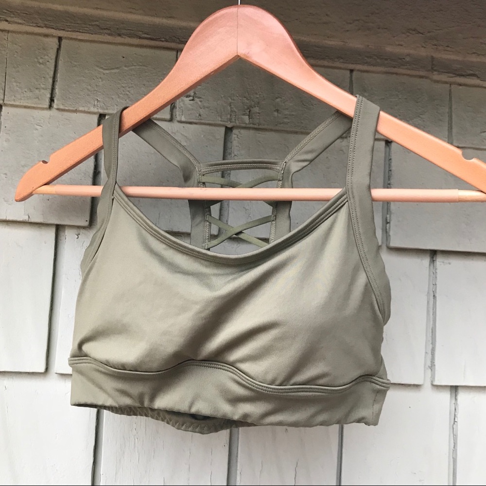 Olive Strappy Marika Tek Sports Bra